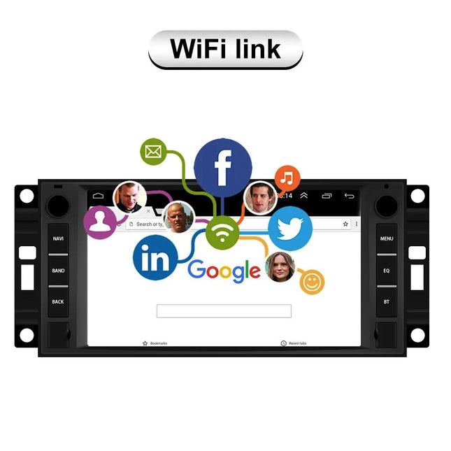 Jeep Chrysler Dodge | Android 10 Autoradio Navigatie